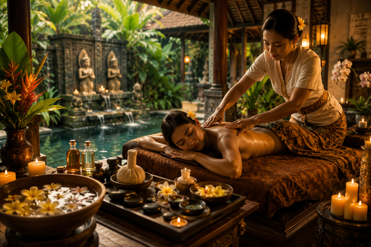 Balinese spa ve wellness ritüeli aktivite görseli