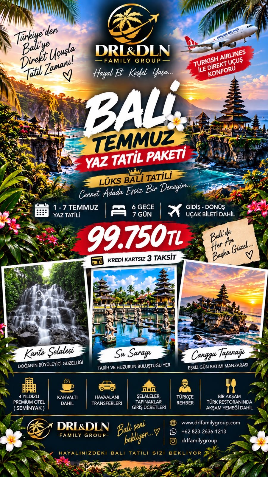 Bali Turu 1-7 Temmuz 2027